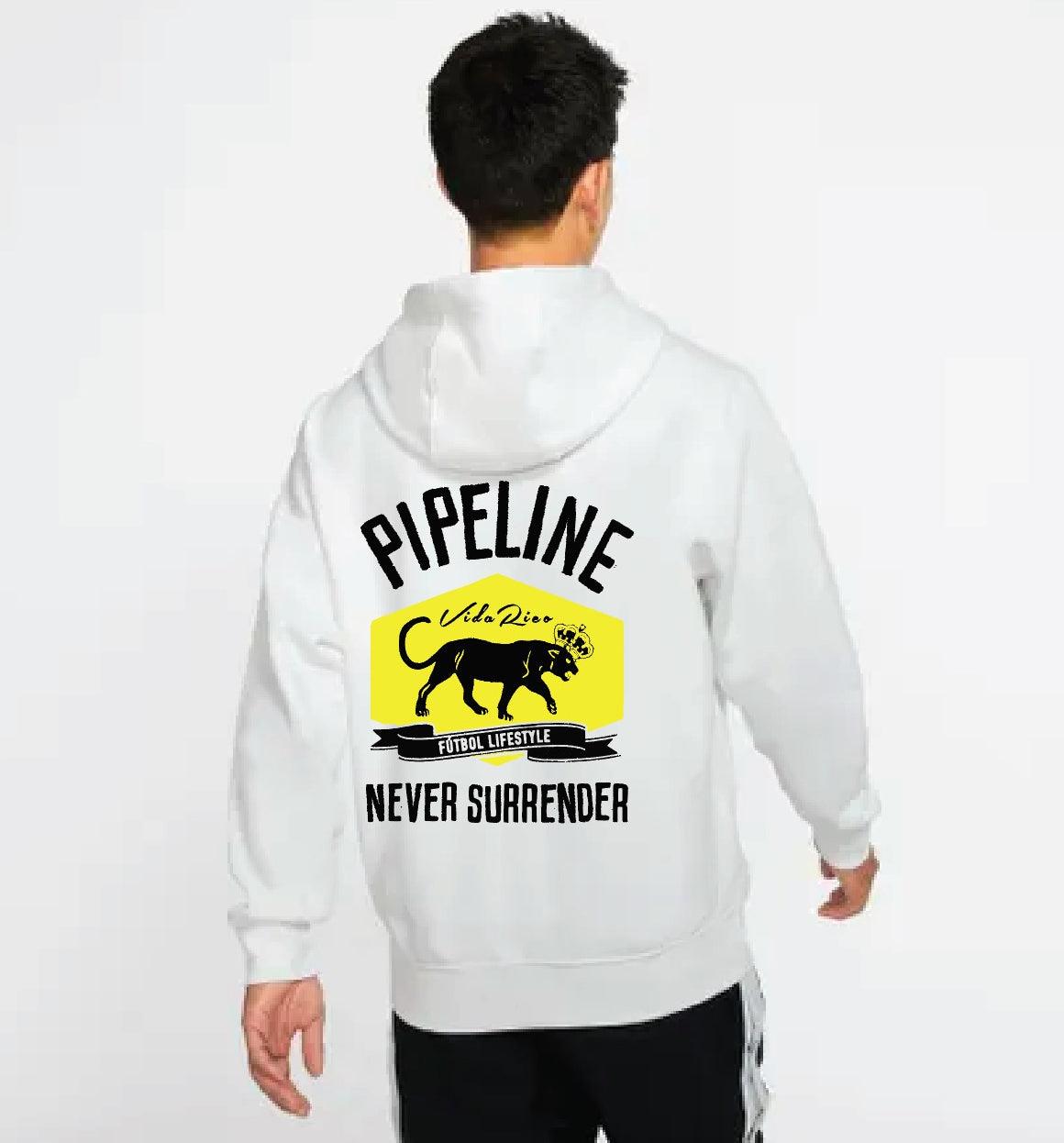 Pipeline "Never Surrender" Streetwear Hoodie